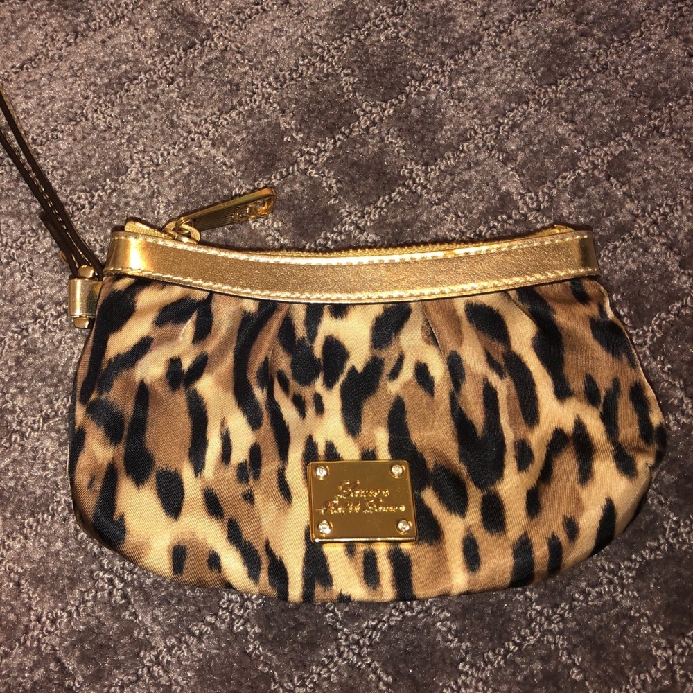 Ralph Lauren leopard wristlet